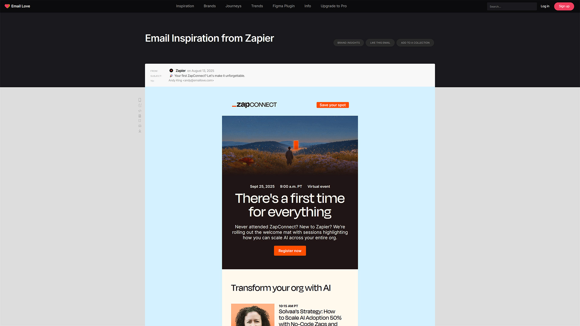 Email Love - ZapConnect 2025